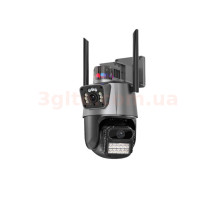 Wi-Fi уличная камера iCSee 3MP+3MP IP1-Q4-F1.4